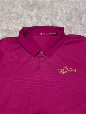 The Dye Club Men’s Fuchsia Performance Polo